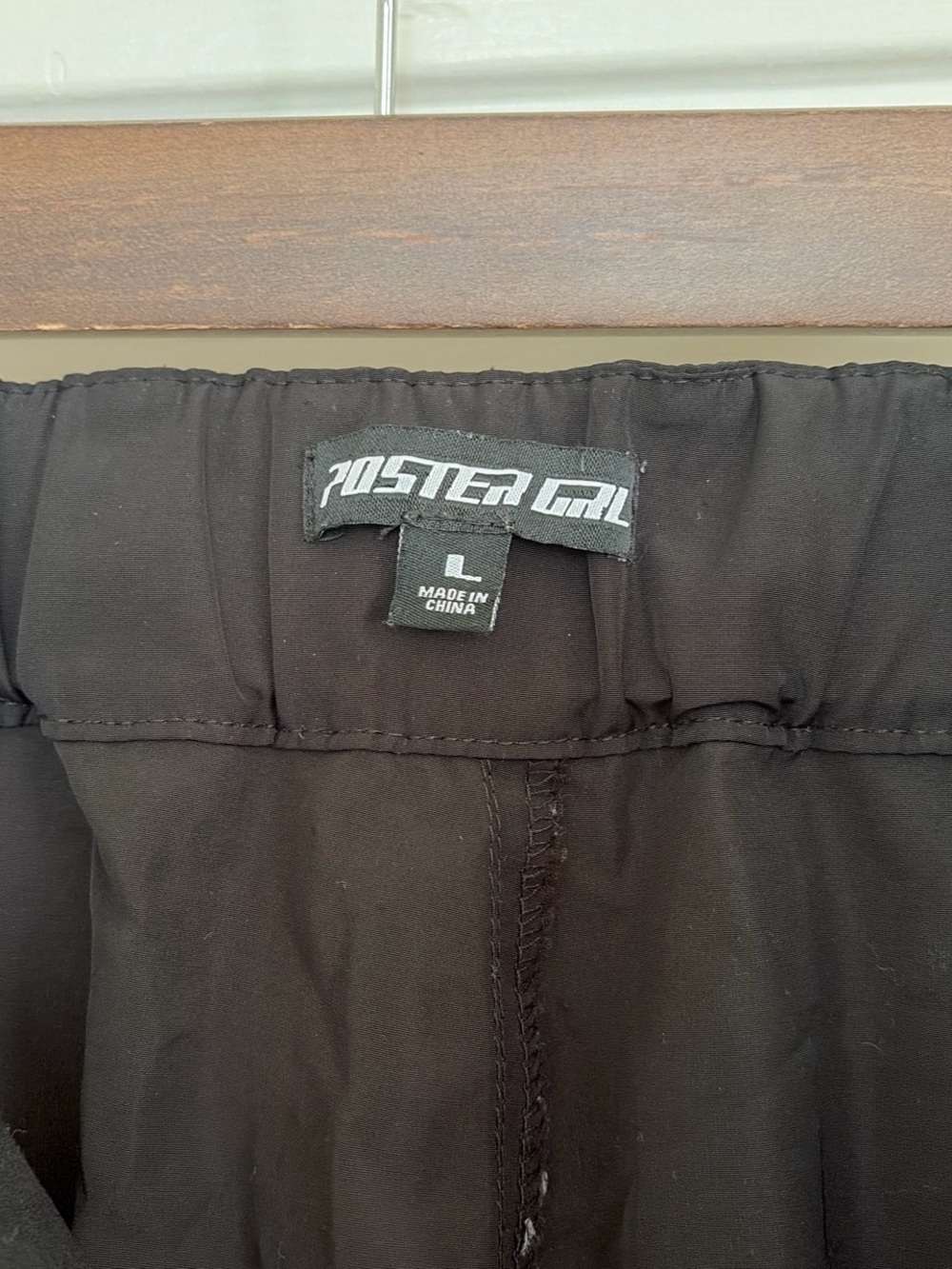 POSTER GIRL Black Cargo Pants with Silver Zippers - Picture 3 of 5